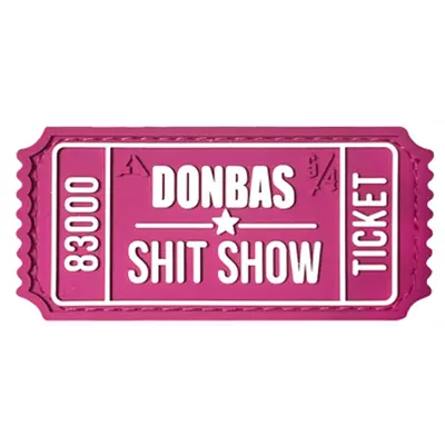 Patch "BILETIK" pink and white — PVC