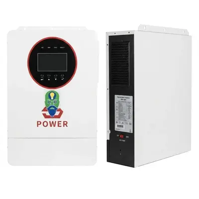Гібридний сонячний інвертор Powerlux 6kW 48V MPPT UPS чиста синусоїда для сонячних систем