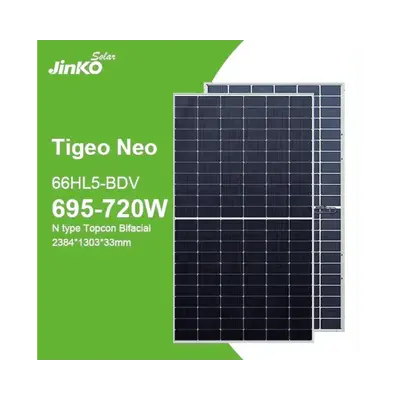 Солнечная панель Jinko Solar Tiger Neo 620W двухсторонняя N Type TOPCon Glass Glass