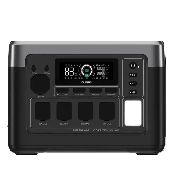 Портативная зарядная станция OUKITEL BP1500E Plus 1843Wh 1500W LiFePO4 с UPS и быстрой зарядкой