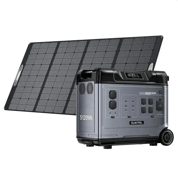 Портативная зарядная станция OUKITEL P5000E Pro 5120Wh 4000W LiFePO4 с функцией UPS
