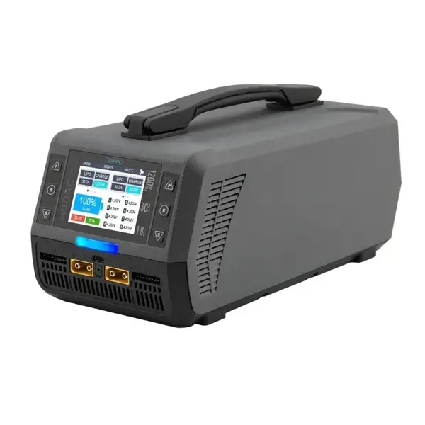 Зарядний пристрій ToolkitRC M8DAC 1200W Dual Channel AC 100–240V | Професійний балансир для LiPo/LiHV 1–8S