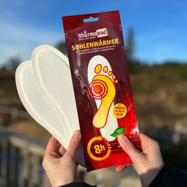 Хімічна грілка-устілка для ніг Thermopad Foot Warmer New, 10 пар, XL (42–43)