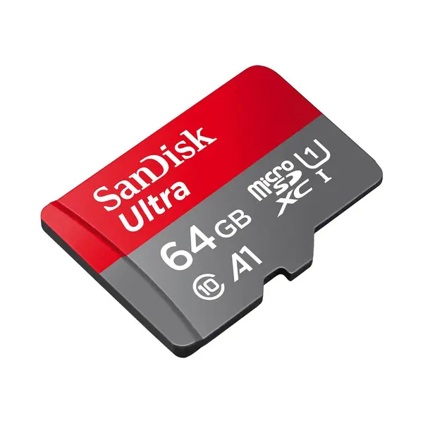 Карта пам’яті SanDisk Ultra 64GB microSDXC UHS-I Class 10 + SD адаптер (SDSQUAB-064G-GN6MA)