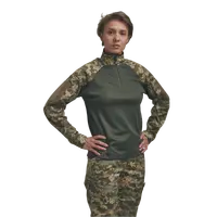 Жіноча сорочка FS Убакс (Лакоста піке хакі) з довгими рукавами ріп-стоп Піксель
