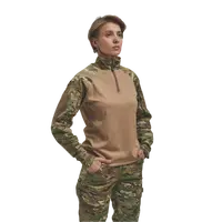 Жіноча сорочка FS Убакс (Лакоста піке койот) з довгими рукавами ріп-стоп Мультикам