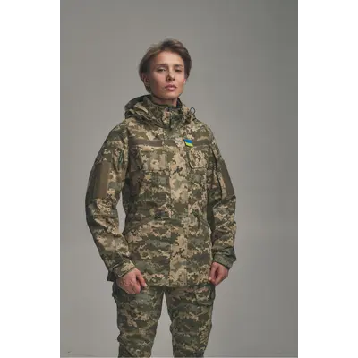 Жіноча куртка FS UA з капюшоном ріп-стоп Піксель