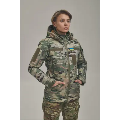 Жіноча зимова куртка FS 2в1 з відстібним утеплювачем Мультикам