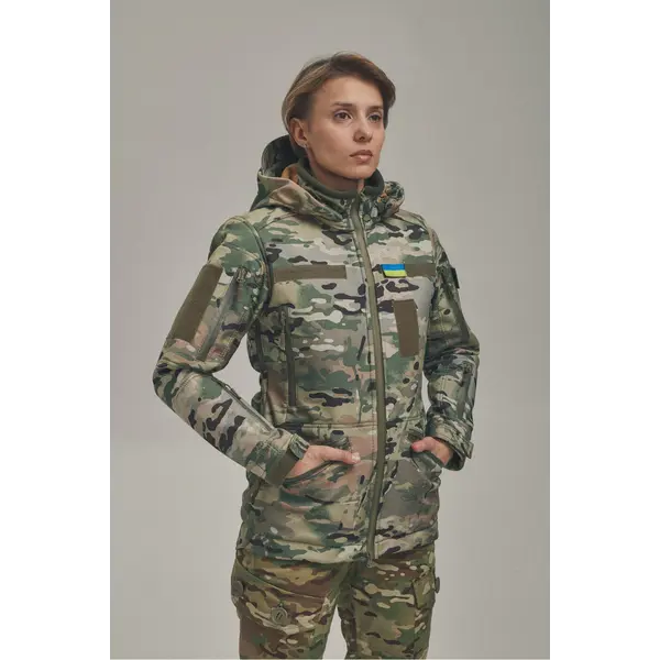 Жіноча зимова куртка FS 2в1 з відстібним утеплювачем Мультикам