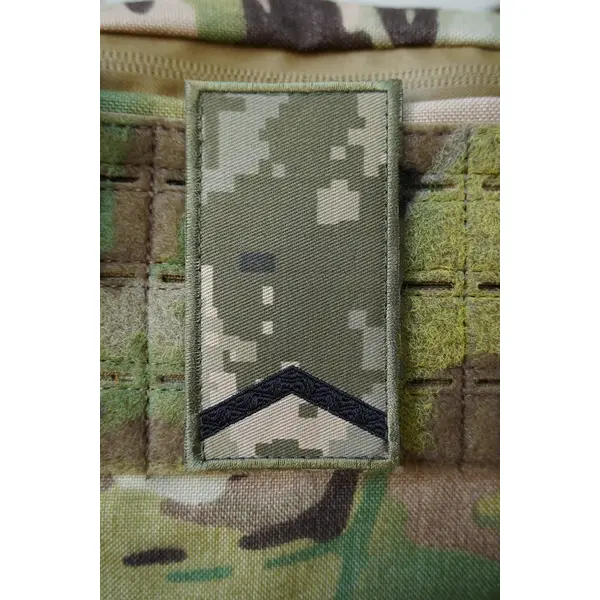 Шеврон пиксель на липучке ВСУ "Старший солдат"