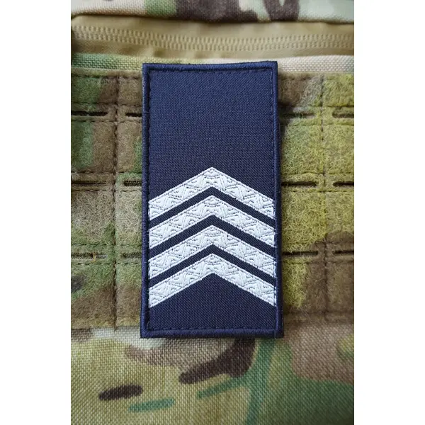 Погон поліції "СТАРШИЙ СЕРЖАНТ" — синій