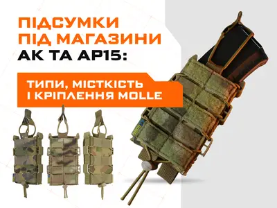 Підсумки під магазини АК та АР15: типи, місткість і кріплення MOLLE