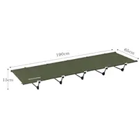 Ліжко складане Naturehike XJC05 NH20JJ001, Поліестер Oxford / алюміній, темно-зелене