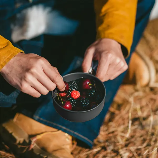 Набор посуды (2 кастрюли, 2 крышки) Naturehike NH18T018-G, алюминий