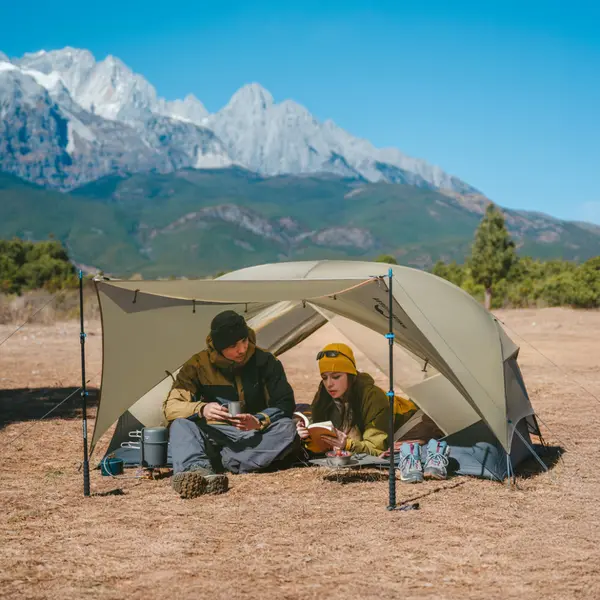 Намет надлегкий двомісний Naturehike Mongar CNK2550WS016, 15D, сiрий