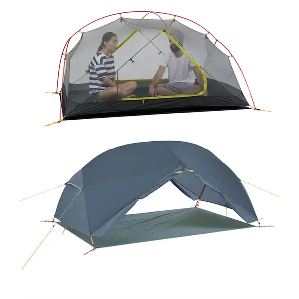 Палатка двухместная ультралегкая Naturehike Mongar UL NH19M002-J, синий