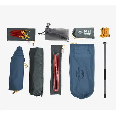 Намет двомісний ультралегкий Naturehike Mongar UL NH19M002-J, темно-синій