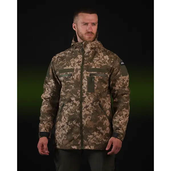 Куртка Softshell BEZET Omega піксель