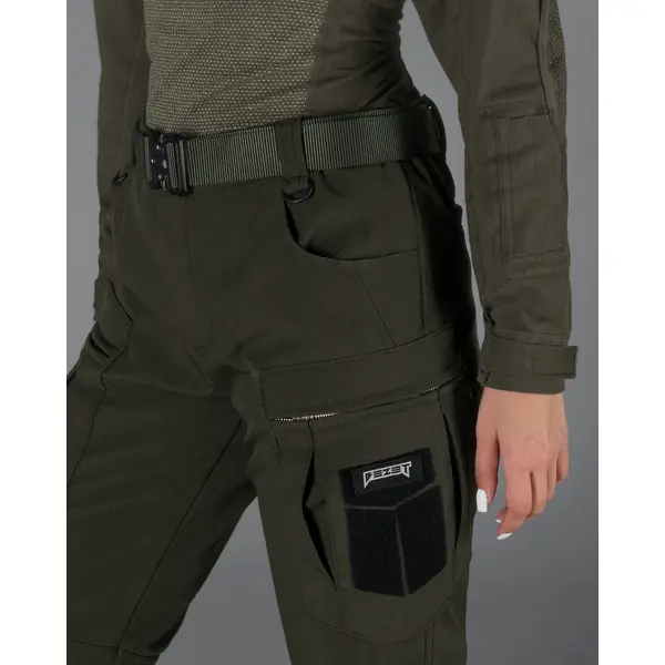 Зимові брюки карго тактичні Softshell BEZET Ешелон хакі