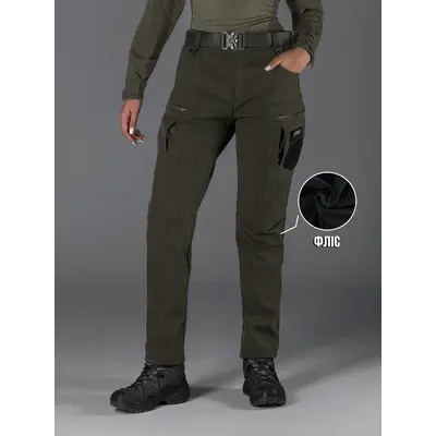 Зимові брюки карго тактичні Softshell BEZET Ешелон хакі