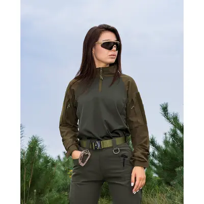 Женская рубашка тактическая BEZET Combat хаки