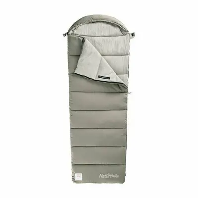 Спальник с капюшоном с обычным мешком для хранения Naturehike M400 CNK2350WS023, (1°C), правый, зеленый