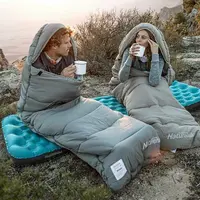 Спальник с капюшоном с обычным мешком для хранения Naturehike M400 CNK2350WS023, (1°C), правый, серый