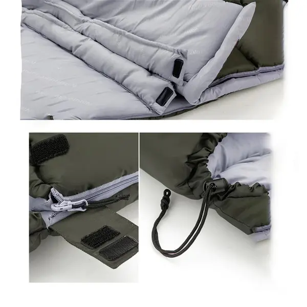 Спальник с капюшоном Naturehike U150 NH20MSD07, (11°C), левый, зеленый