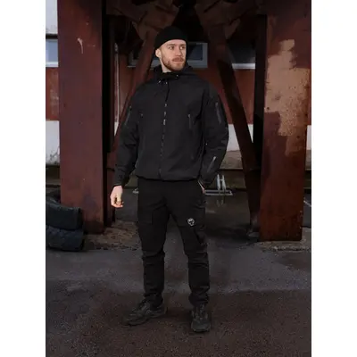 Куртка вітровка BEZET STALKER чорний