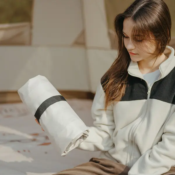 Single air mattress Naturehike CNK2450WS034, 95 mm, with inflation bag, brown Single air mattress Naturehike CNK2450WS034, 95 mm, with inflation bag, brown