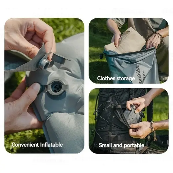 Universal inflatable bag for Naturehike air mattresses, CNK2450PJ013, gray