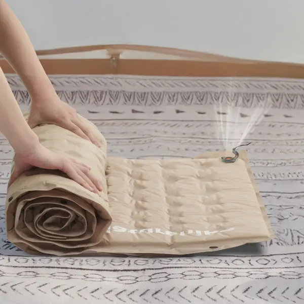 Self-inflating mat with pillow, single, Naturehike CNK2550WS025, 60 mm, green