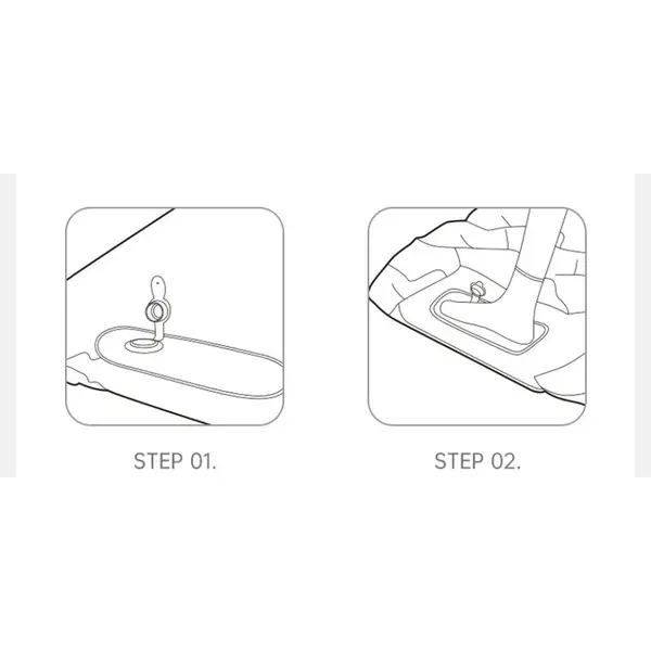 Single inflatable mattress Naturehike CNK2550WS019, 65 mm, with built-in pump, blue Single inflatable mattress Naturehike CNK2550WS019, 65 mm, with built-in pump, blue