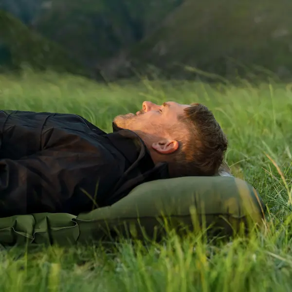 Single inflatable mattress Naturehike CNK2550WS019, 65 mm, with built-in pump, blue Single inflatable mattress Naturehike CNK2550WS019, 65 mm, with built-in pump, blue