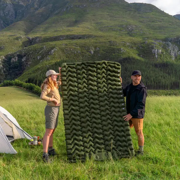 Single air mattress Naturehike CNK2550WS019, 65 mm, with inflation bag, green Single air mattress Naturehike CNK2550WS019, 65 mm, with inflation bag, green