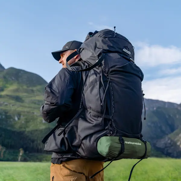 Naturehike CNK2550WS019 double mattress, 65 mm, with inflation bag, blue