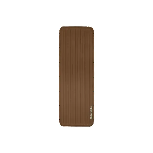 Матрац надувний одинарний Naturehike CNK2450WS034, 95 мм, із мішком для надування, коричневий