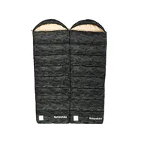 Спальный мешок с капюшоном Naturehike M320 CNK2350WS023, зеленый камуфляж, правый
