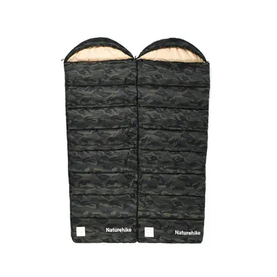 Спальний мішок з капюшоном Naturehike M320 CNK2350WS023, зелений камуфляж, лівий