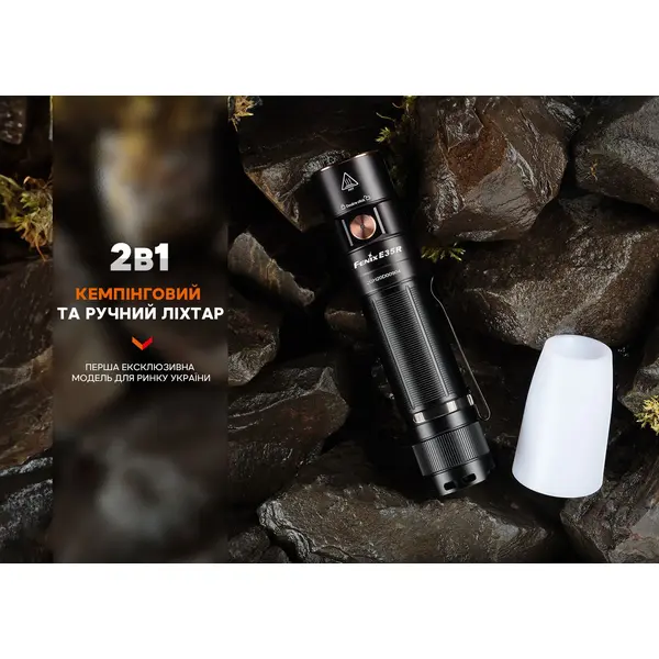 Ліхтар Fenix E35R + дифузор AOD-S V2.0 у подарунок | Лімітована серія