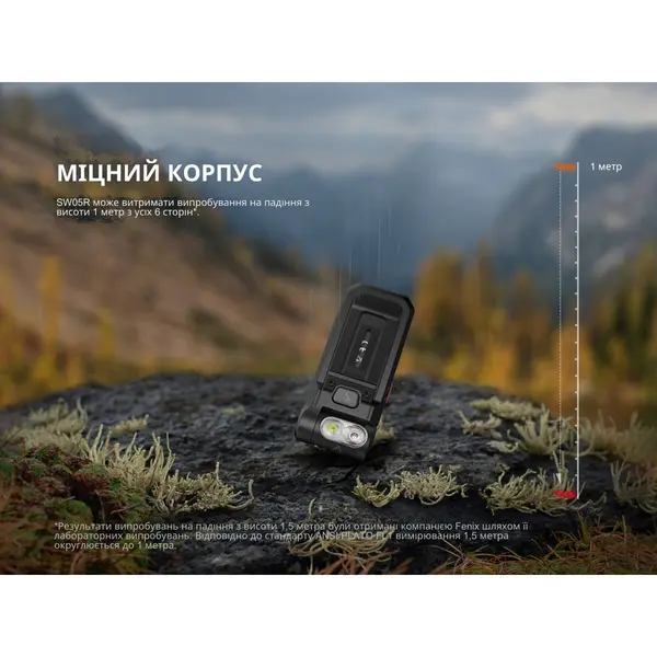Ліхтар ручний Fenix SW05R-RED LED чорний