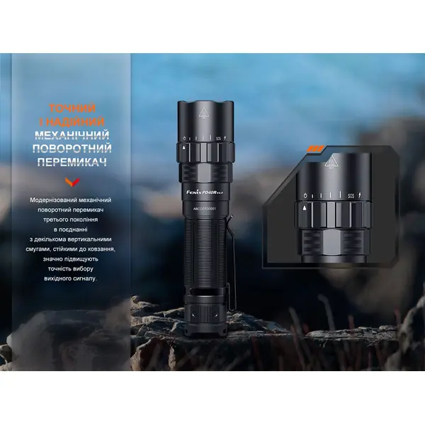 Ліхтар ручний Fenix PD40R V3.0, 3000 lm