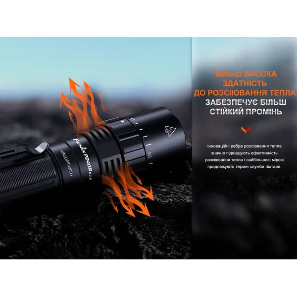 Ліхтар ручний Fenix PD40R V3.0, 3000 lm