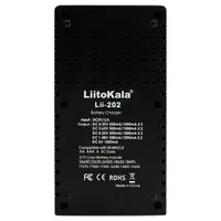 Зарядний пристрій Liitokala Lii-202, Ni-Mh/Li-ion/Li-Fe/LiFePO4, USB, Powerbank, LED, Box