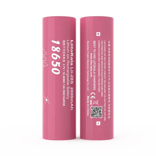 Акумулятор літій-іонний LiitoKala Lii-28S 18650 на 2800мАг 13A