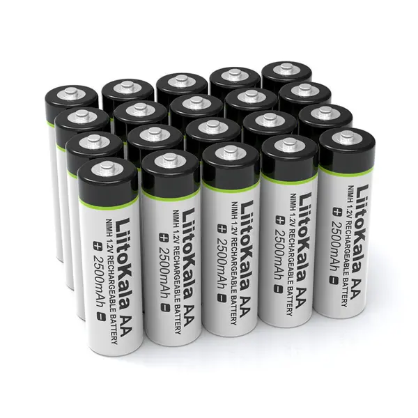 Пальчиковий акумулятор LiitoKala AA на 2500мАг 1.2V
