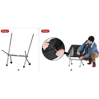 Стул складной Naturehike Stellaluna L04 CNK2450JJ015, размер M, алюминий, черный