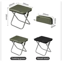 Стул складной Naturehike CNK2550JJ011, алюминий, черный