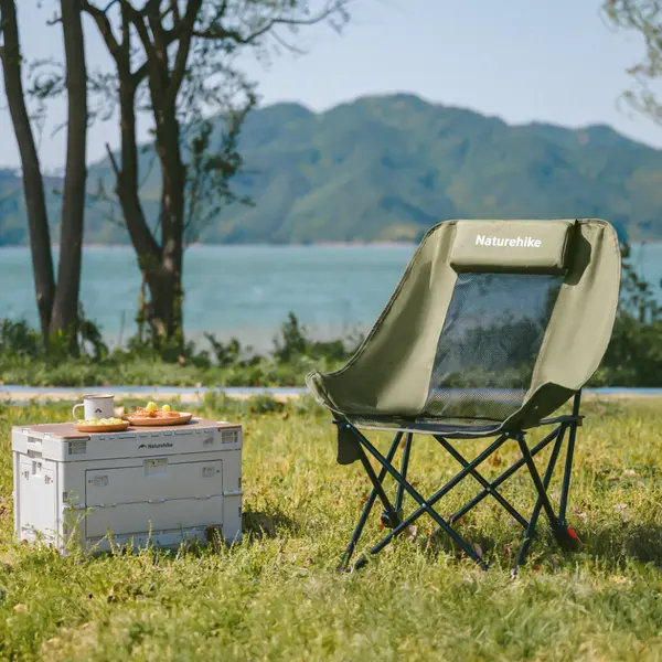 Стілець складаний Naturehike Sea Star 002 CNK2550JJ019, вуглецева сталь, олива