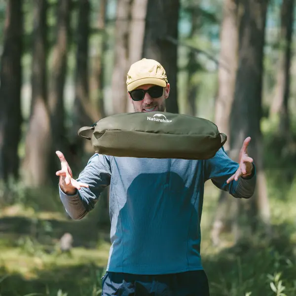 Стілець складаний ультралегкий Naturehike CNK2550JJ013 Yamami YL01, розмір L, алюміній, оливковий